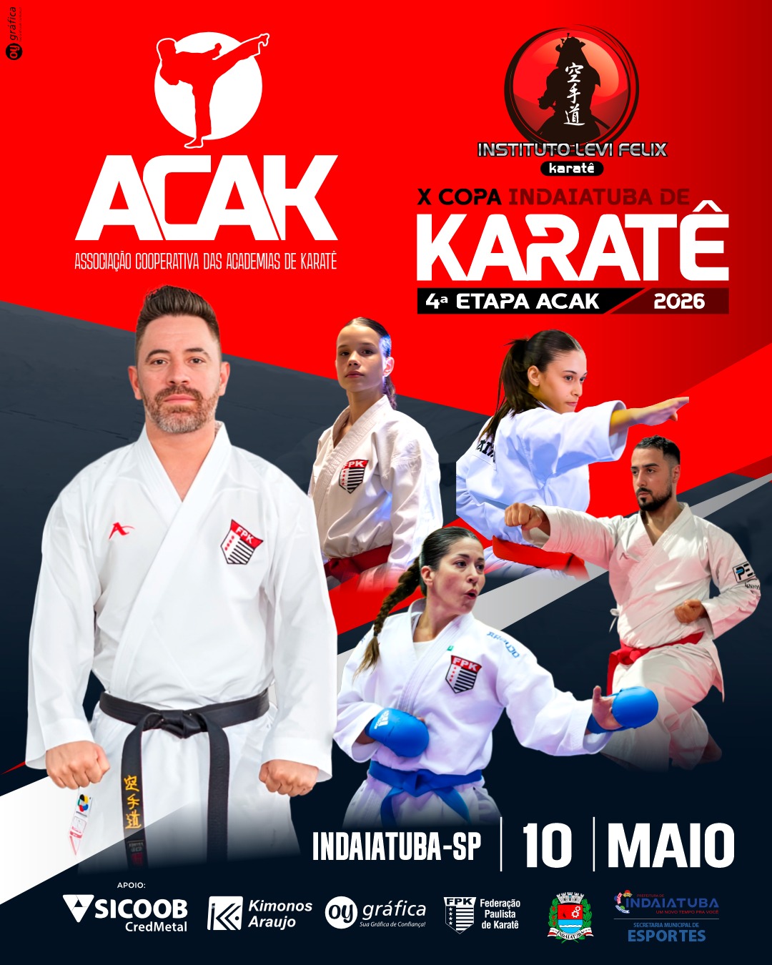 4ª Etapa ACAK 2026 - X Copa Indaiatuba de Karate