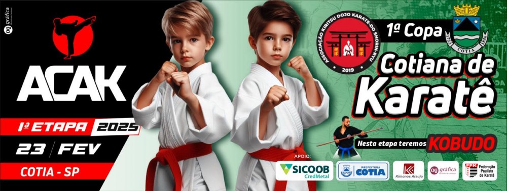 1ª Etapa do Circuito ACAK 2025 - 1ª Copa Cotiana de Karate